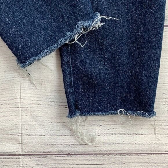 Lucky Brand Jeans sz 6 / 28 Ava Super Skinny Dark Wash Inseam 27.5" Raw Hem - Picture 7 of 11